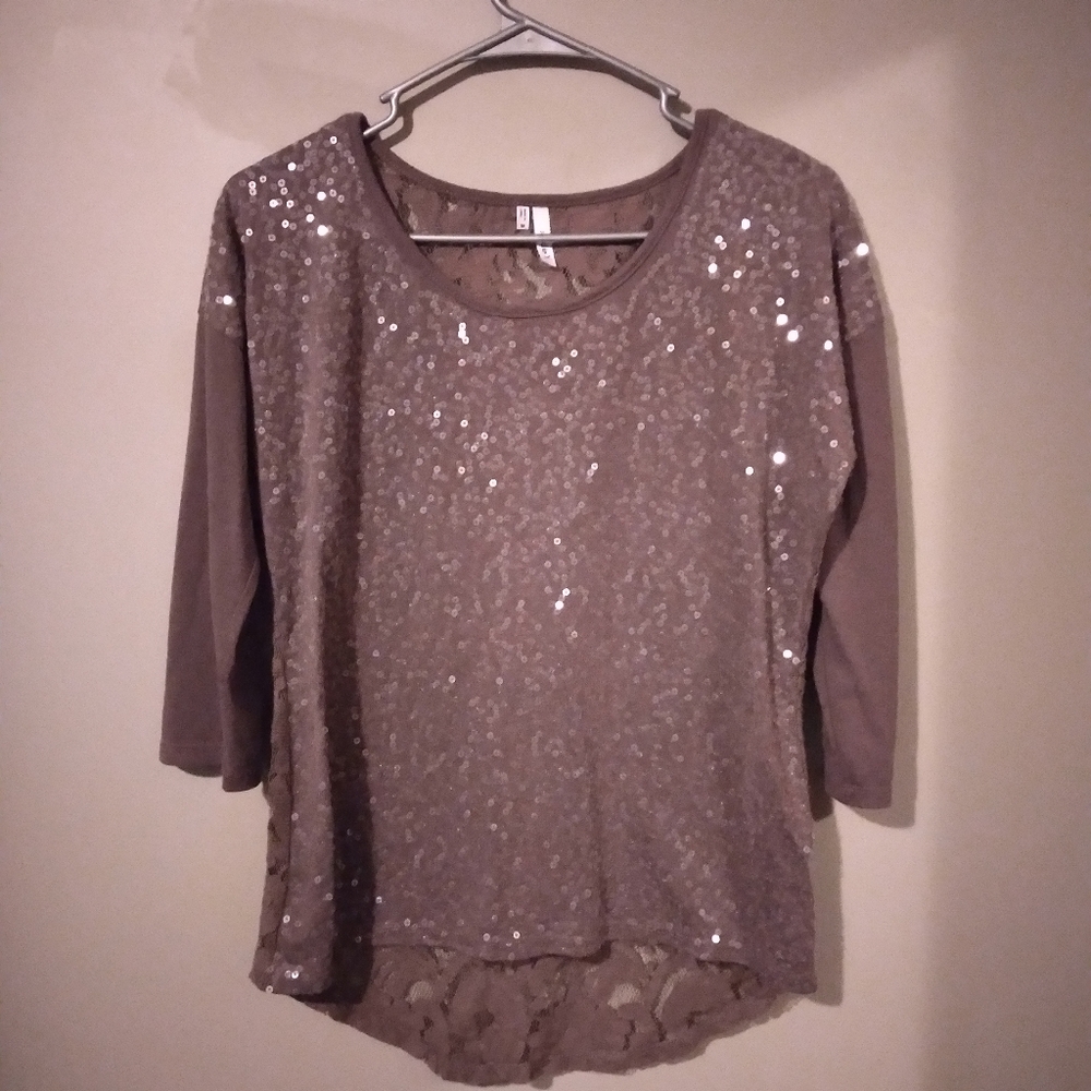 M Studio Y 3/4 Length Sleeve Tee